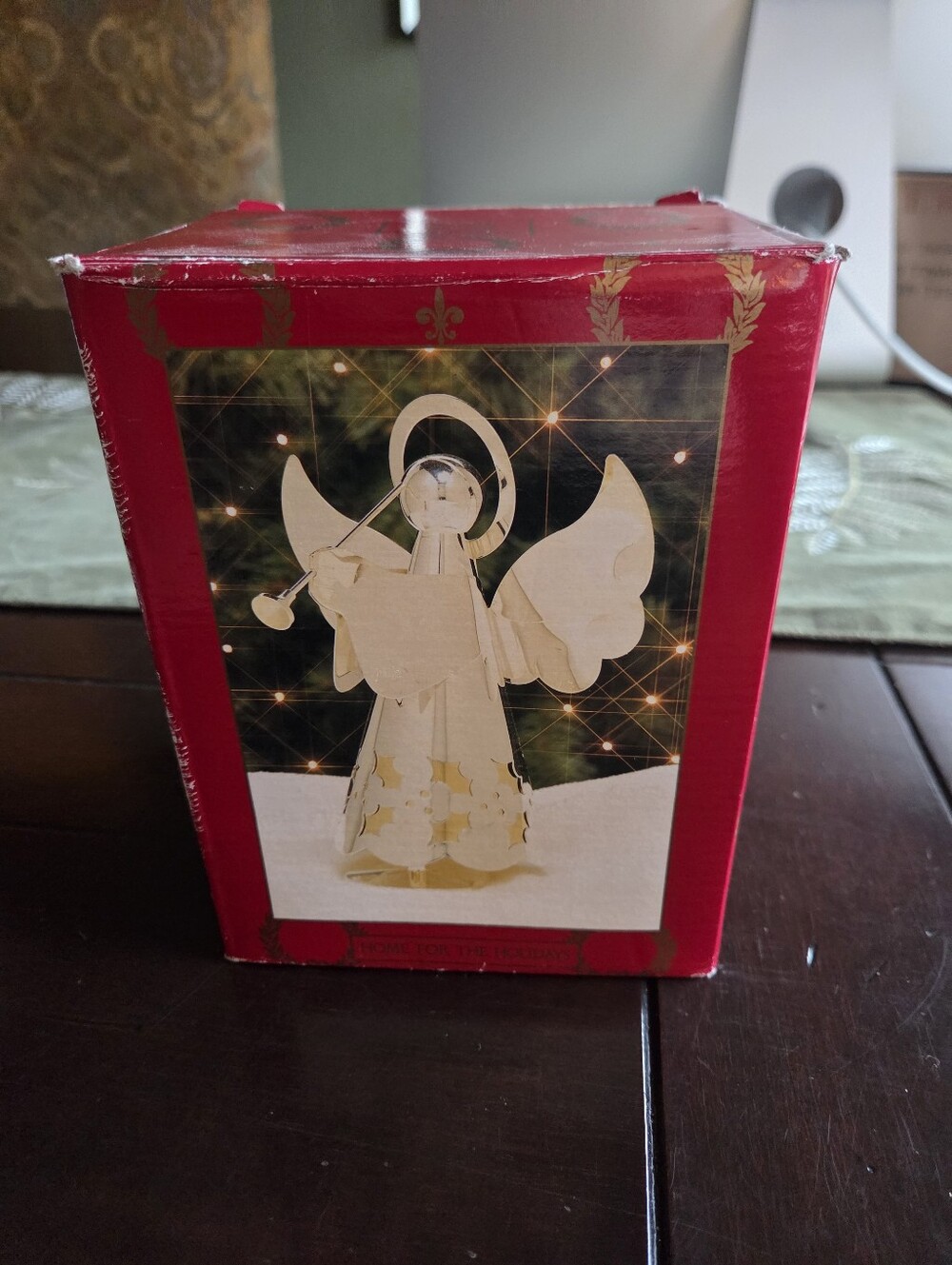 Silverplated 1995 Musical Angel Plays Silent Night